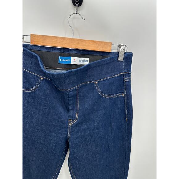Old Navy Dark Wash Mid-Rise Rockstar Super Skinny Jeggings Denim Women 6 Short - Picture 4 of 7
